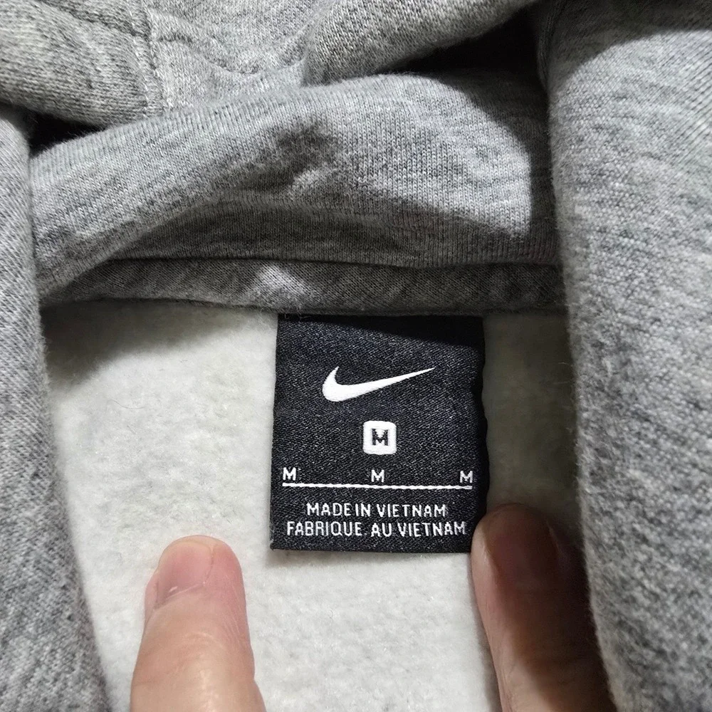 Nike New England Patriots Hoodie Mens Size M Gray Fleece Pullover 921213-063